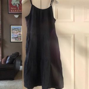 Adjustable strap three tiered dress